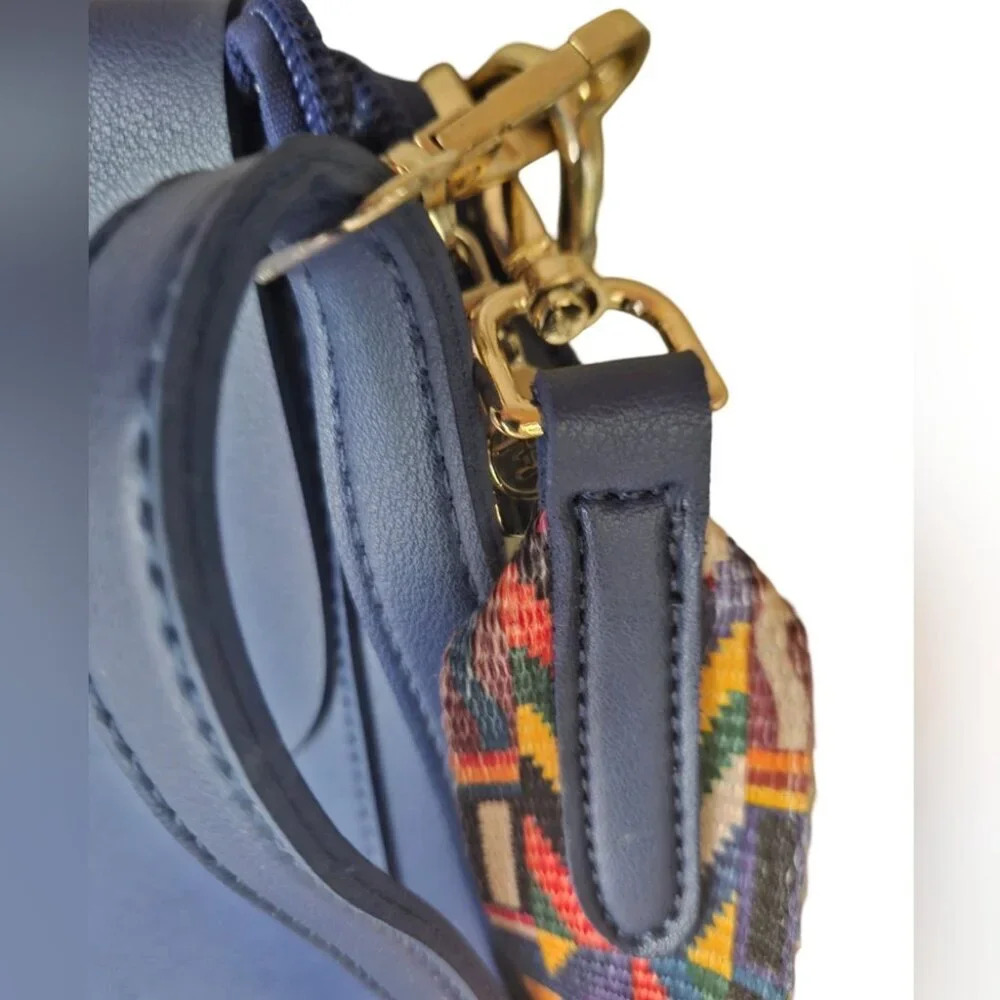 B. lush by Passion Vegan Leather Shoulder Bag with Double Strap/ Lanyard - Picture 6 of 14